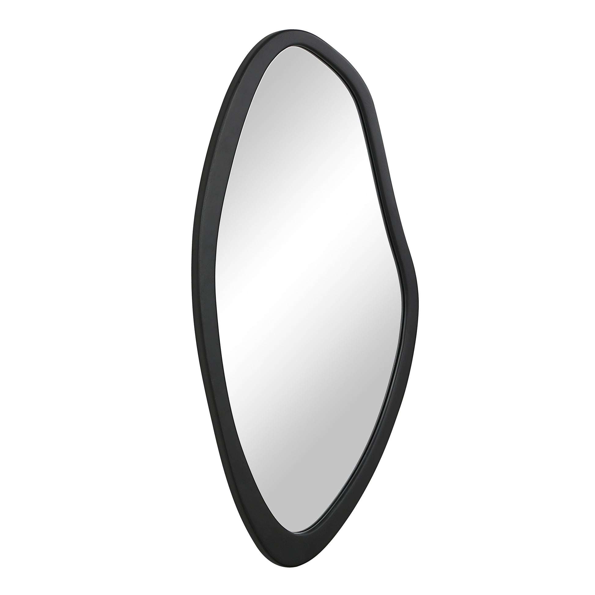 Trani 40" H x 19.75" W Wall Mirror, Black-Mirror-DECOROLALA