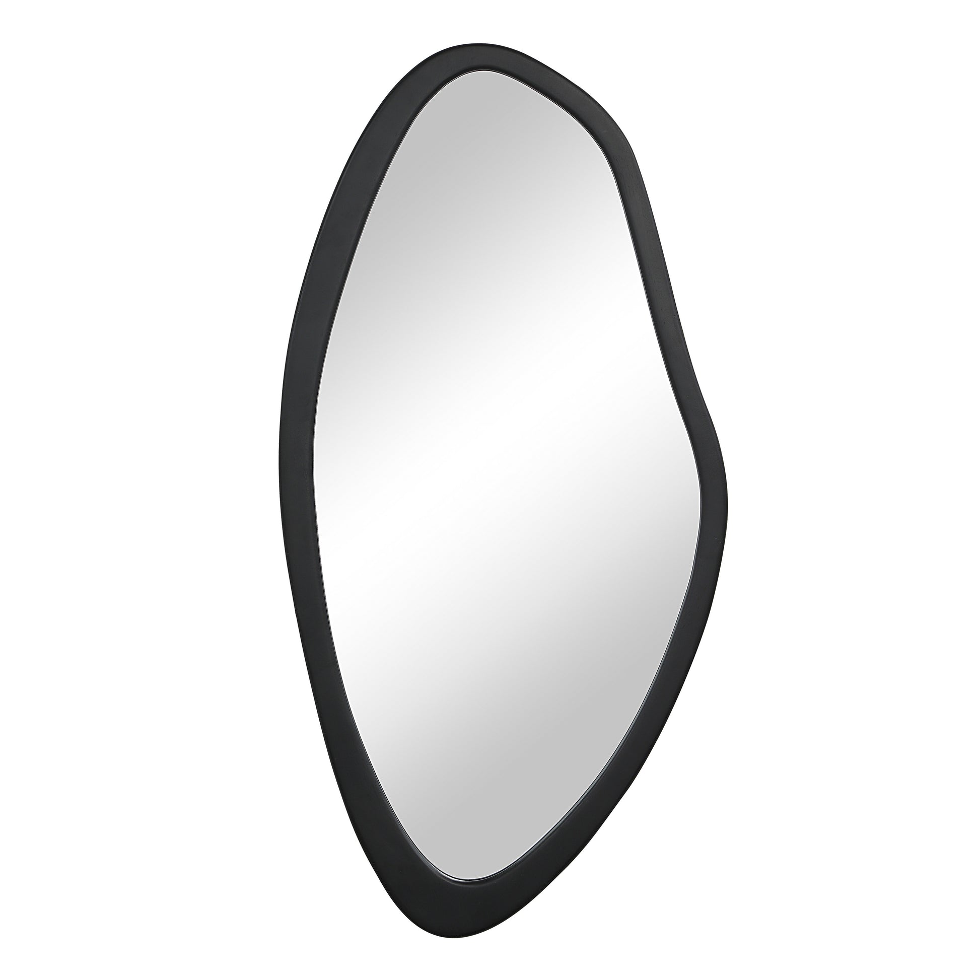 Trani 40" H x 19.75" W Wall Mirror, Black-Mirror-DECOROLALA