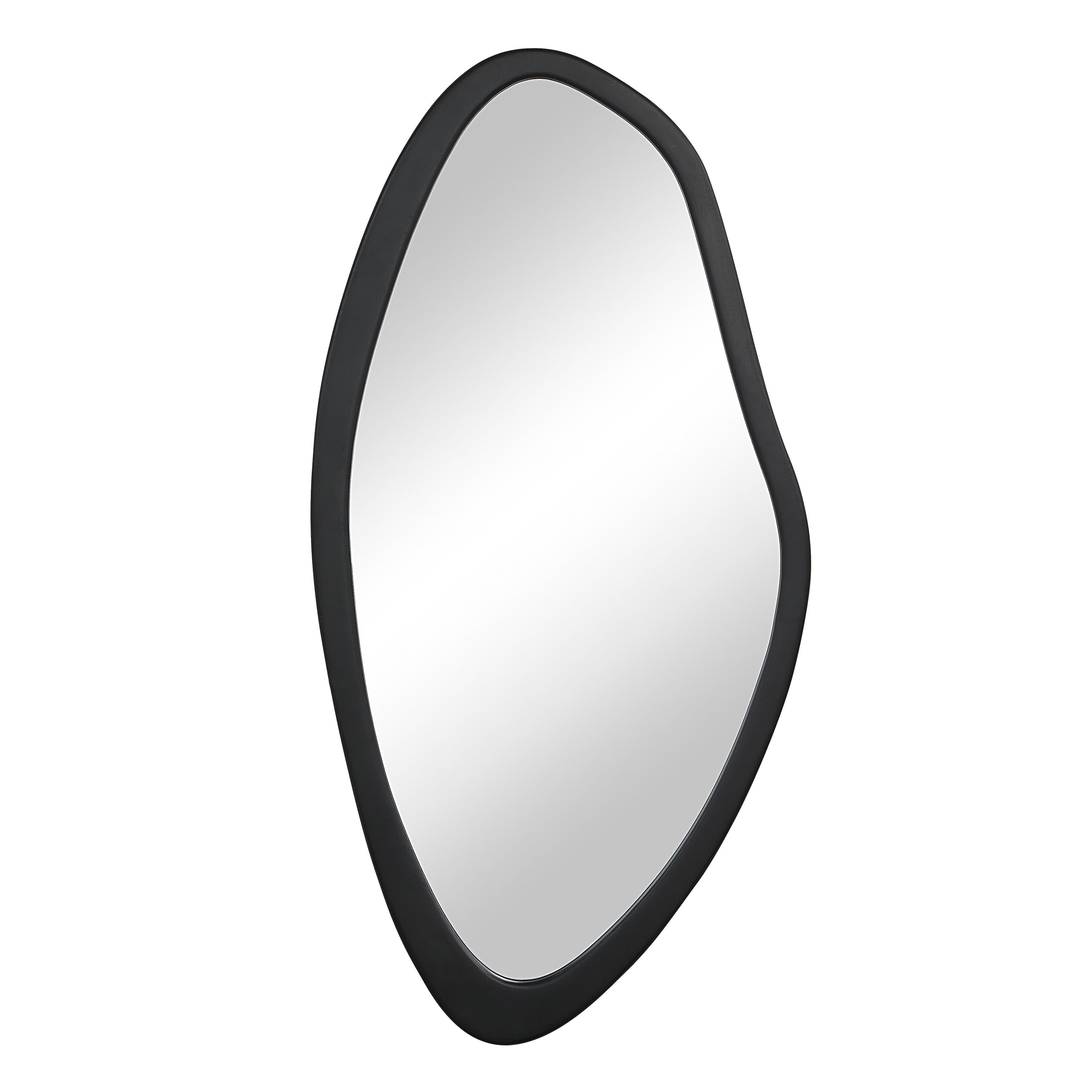 Trani 40" H x 19.75" W Wall Mirror, Black-Mirror-DECOROLALA