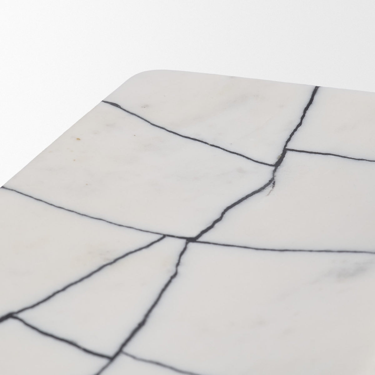 Tratto Rectangular Marble Tray-Trays-DECOROLALA