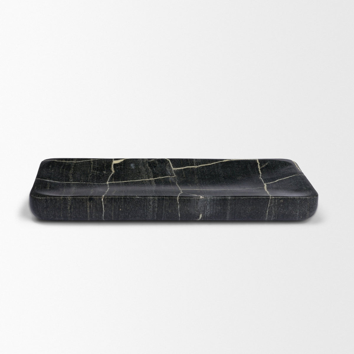 Tratto Rectangular Marble Tray-Trays-DECOROLALA