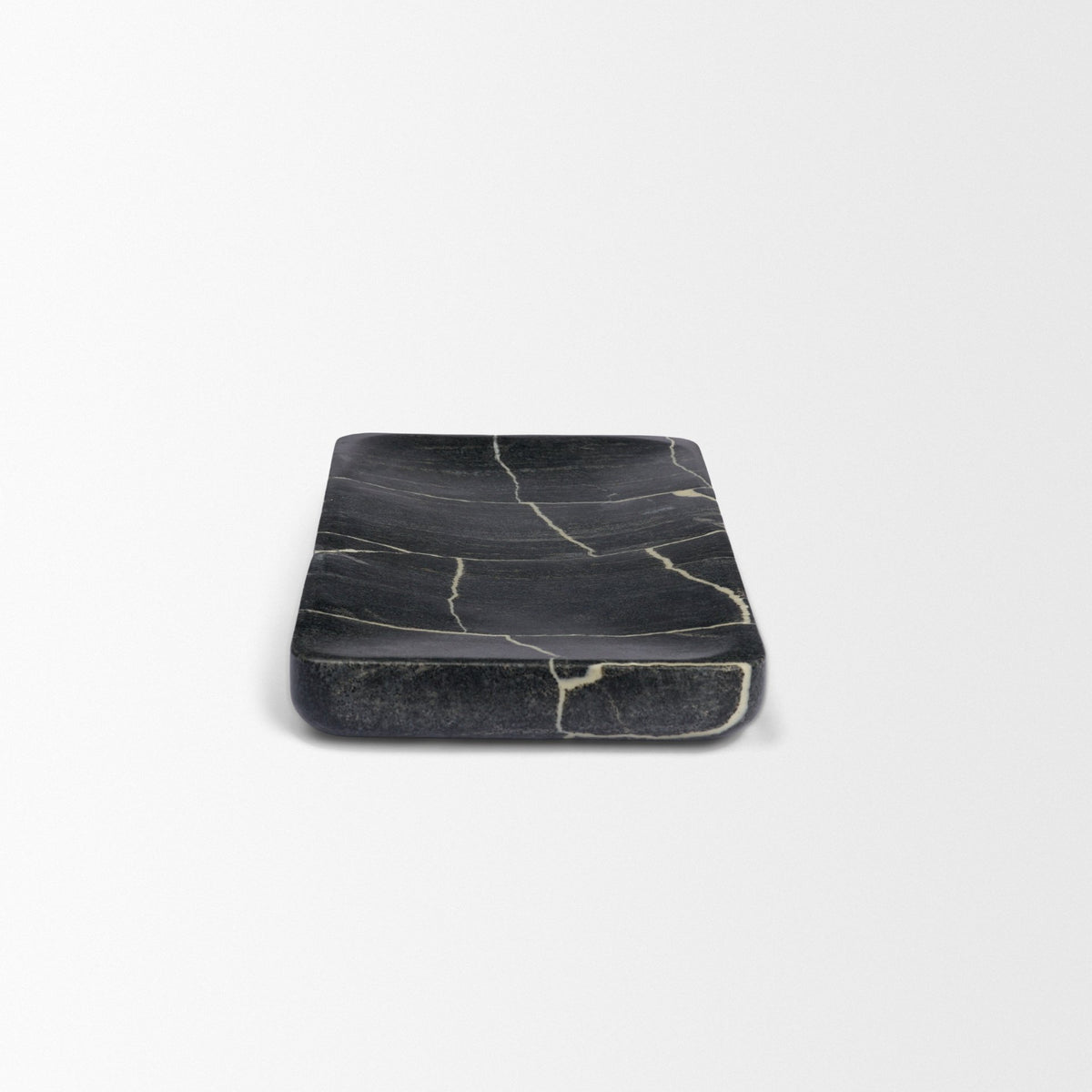 Tratto Rectangular Marble Tray-Trays-DECOROLALA