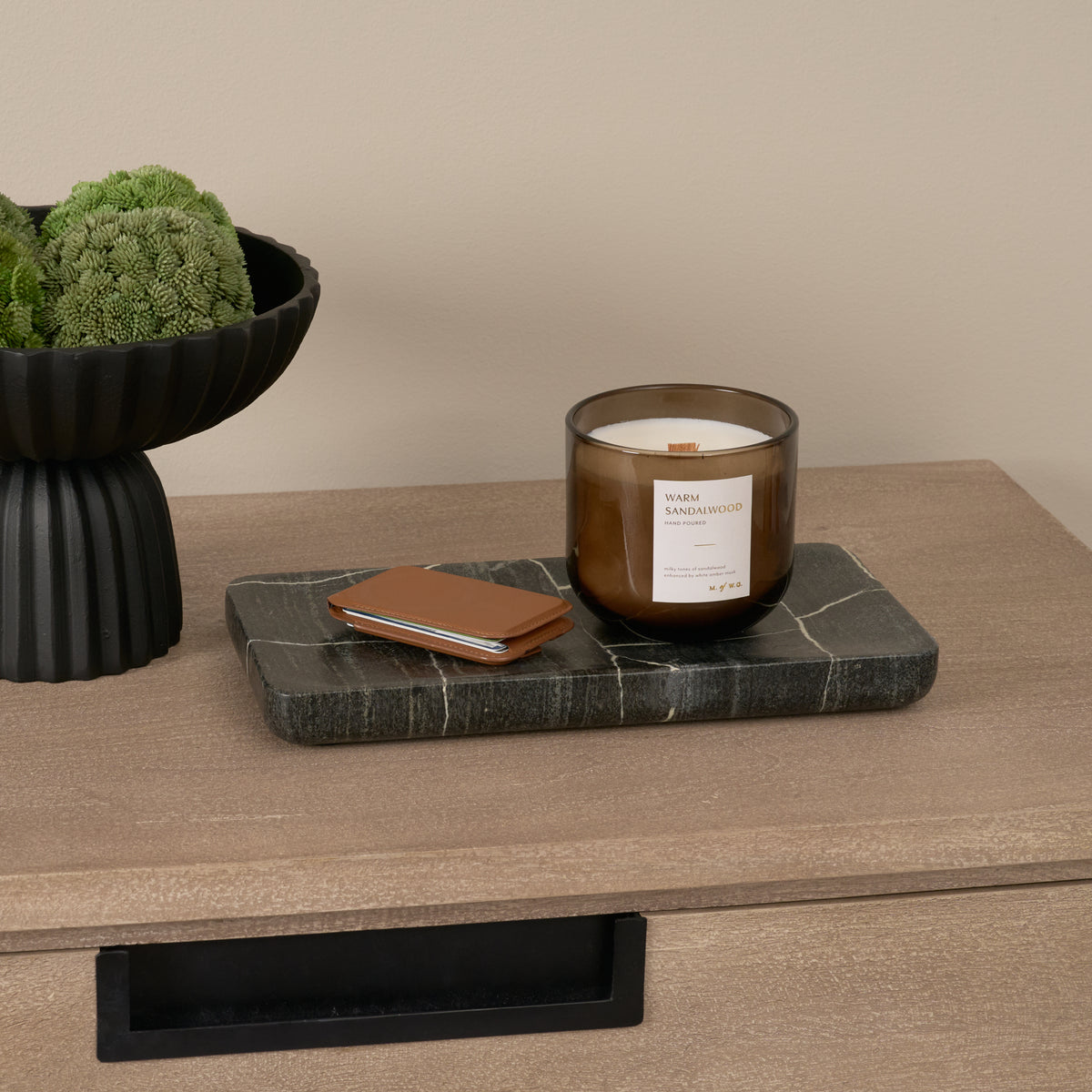 Tratto Rectangular Marble Tray-Trays-DECOROLALA