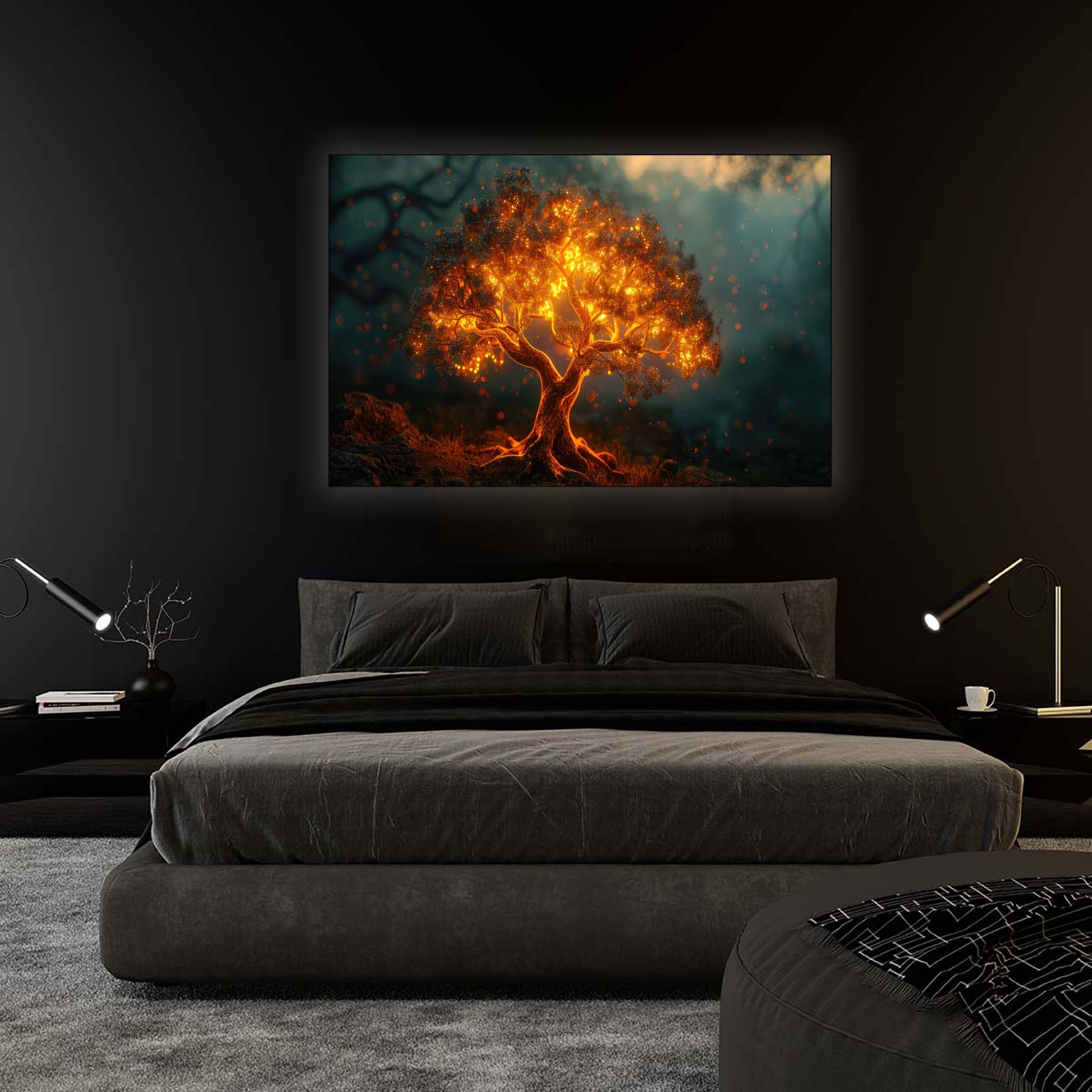 Tree of Light Canvas Print 48x36-Print-DECOROLALA