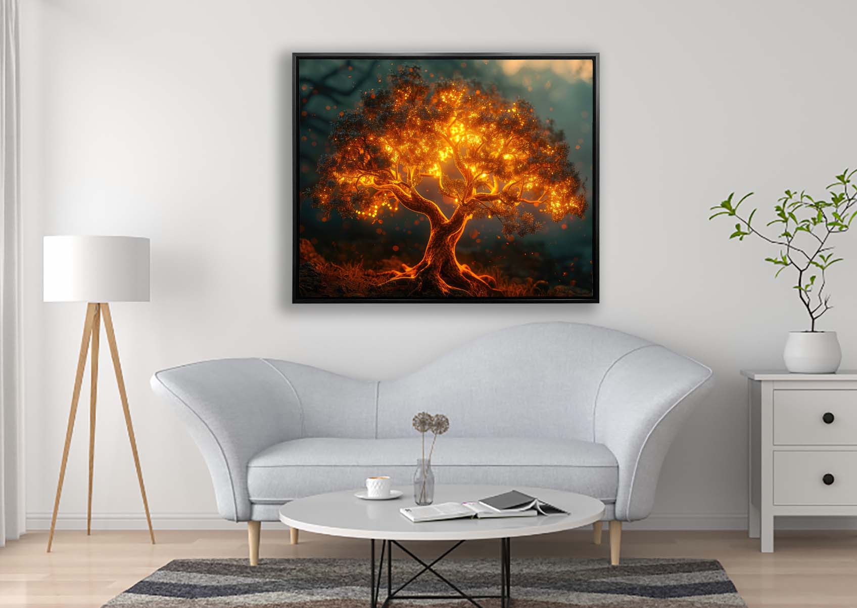 Tree of Light Canvas Print 48x36-Print-DECOROLALA