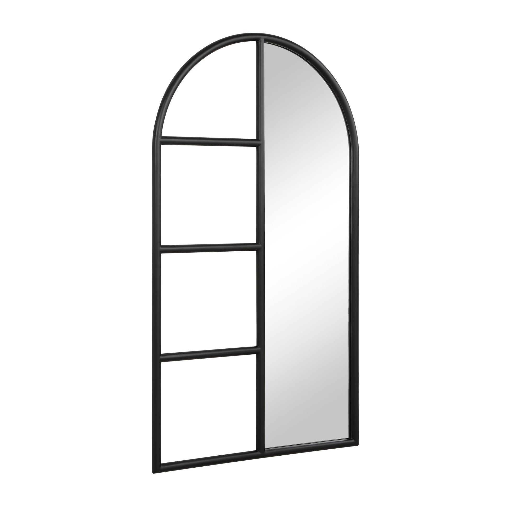 Trellis 69.75" H x 38" W Wall Mirror, Black-Mirror-DECOROLALA