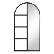 Trellis 69.75" H x 38" W Wall Mirror, Black-Mirror-DECOROLALA