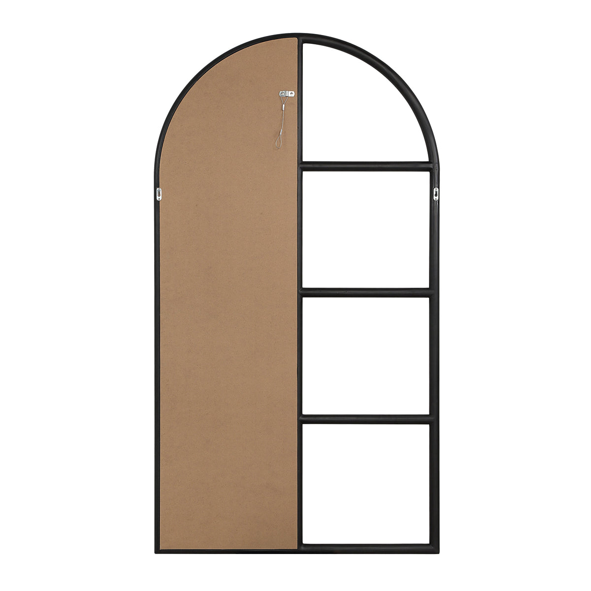 Trellis 69.75" H x 38" W Wall Mirror, Black-Mirrors-DECOROLALA