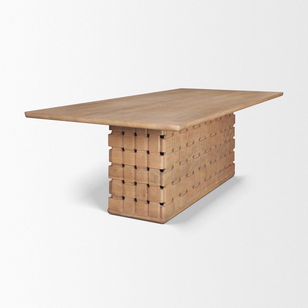 Trellyn 99"L x 44"W Rectangular Dining Table | Modern | Wood | Seats 8-Dining Tables-DECOROLALA
