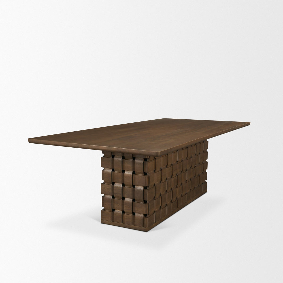 Trellyn 99"L x 44"W Rectangular Dining Table | Modern | Wood | Seats 8-Dining Tables-DECOROLALA