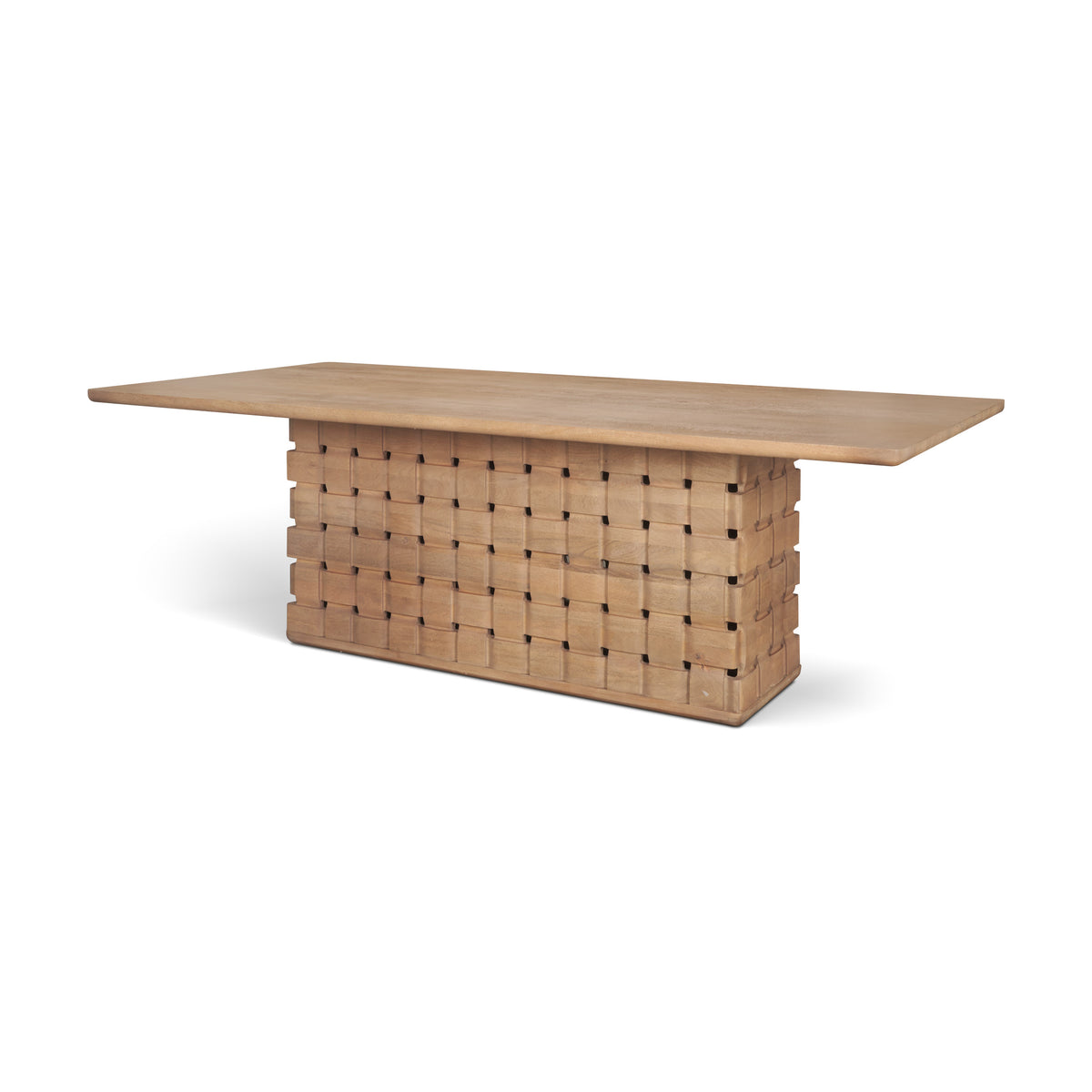 Trellyn 99"L x 44"W Rectangular Dining Table | Modern | Wood | Seats 8-Dining Tables-DECOROLALA