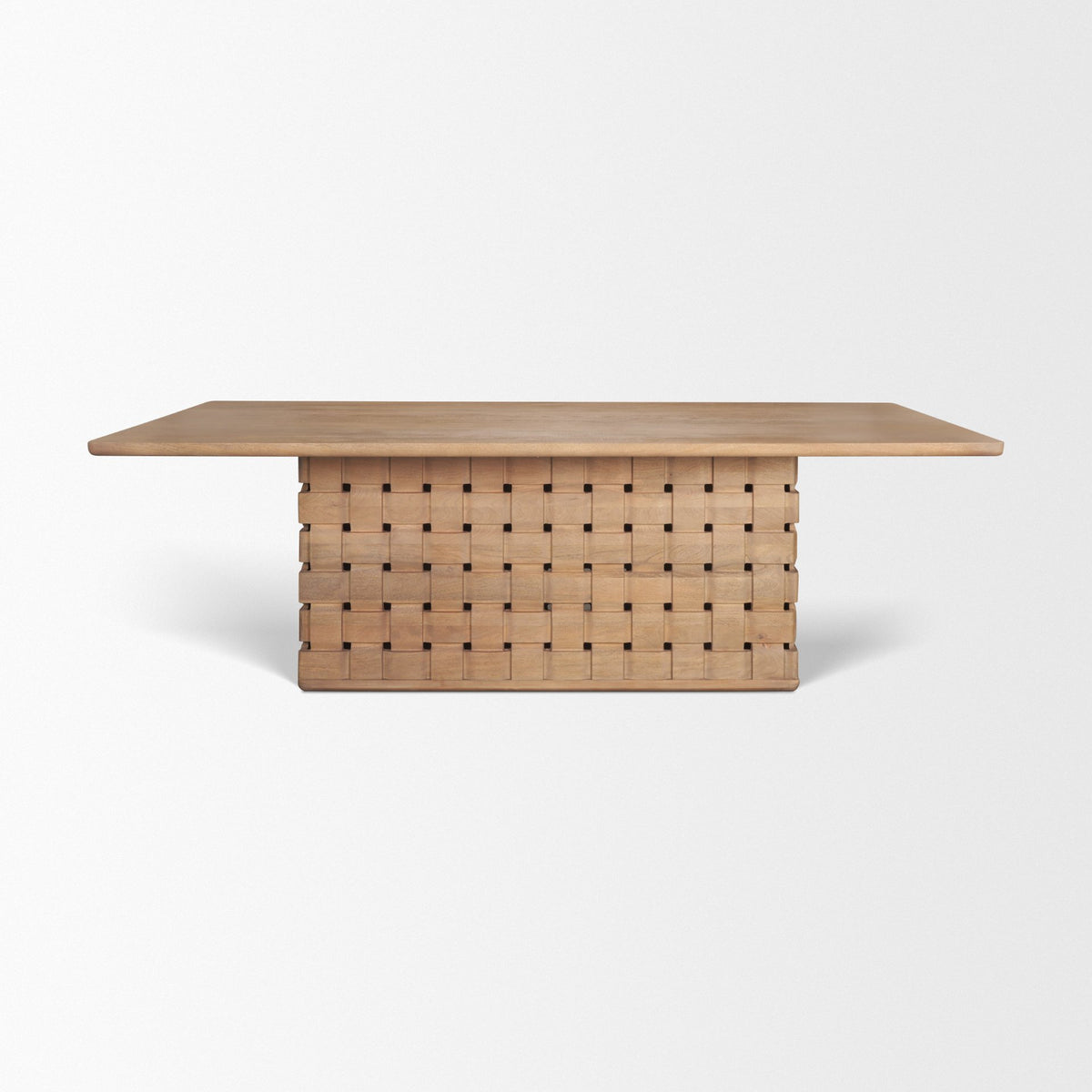 Trellyn 99"L x 44"W Rectangular Dining Table | Modern | Wood | Seats 8-Dining Tables-DECOROLALA