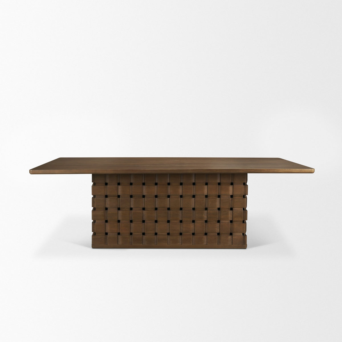 Trellyn 99"L x 44"W Rectangular Dining Table | Modern | Wood | Seats 8-Dining Tables-DECOROLALA
