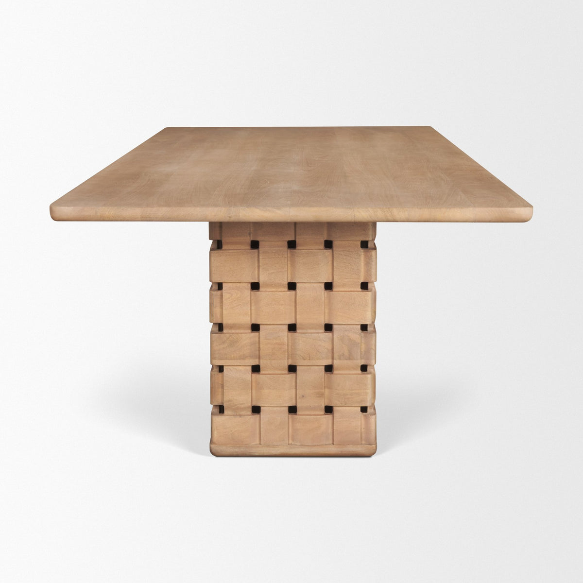 Trellyn 99"L x 44"W Rectangular Dining Table | Modern | Wood | Seats 8-Dining Tables-DECOROLALA