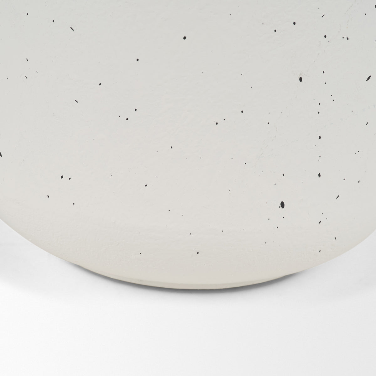 Treva Tall White w/ Black Speckles Metal Vase-Vase-DECOROLALA