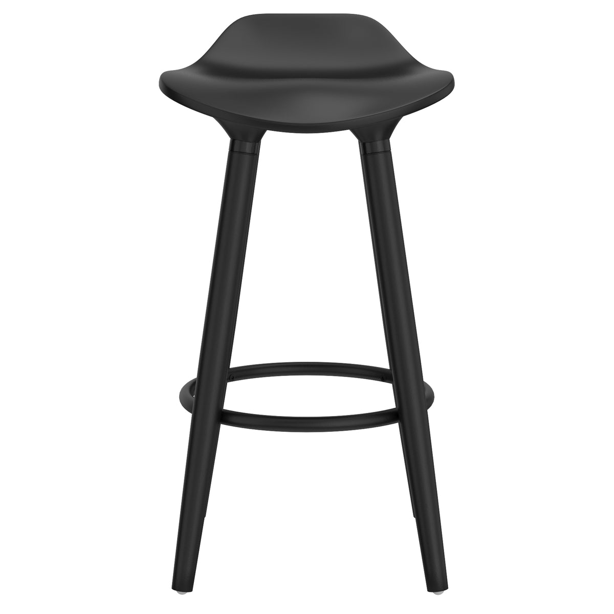 Trex Counter Stool - Black ABS Plastic Modern Seat-Counter Stools-DECOROLALA