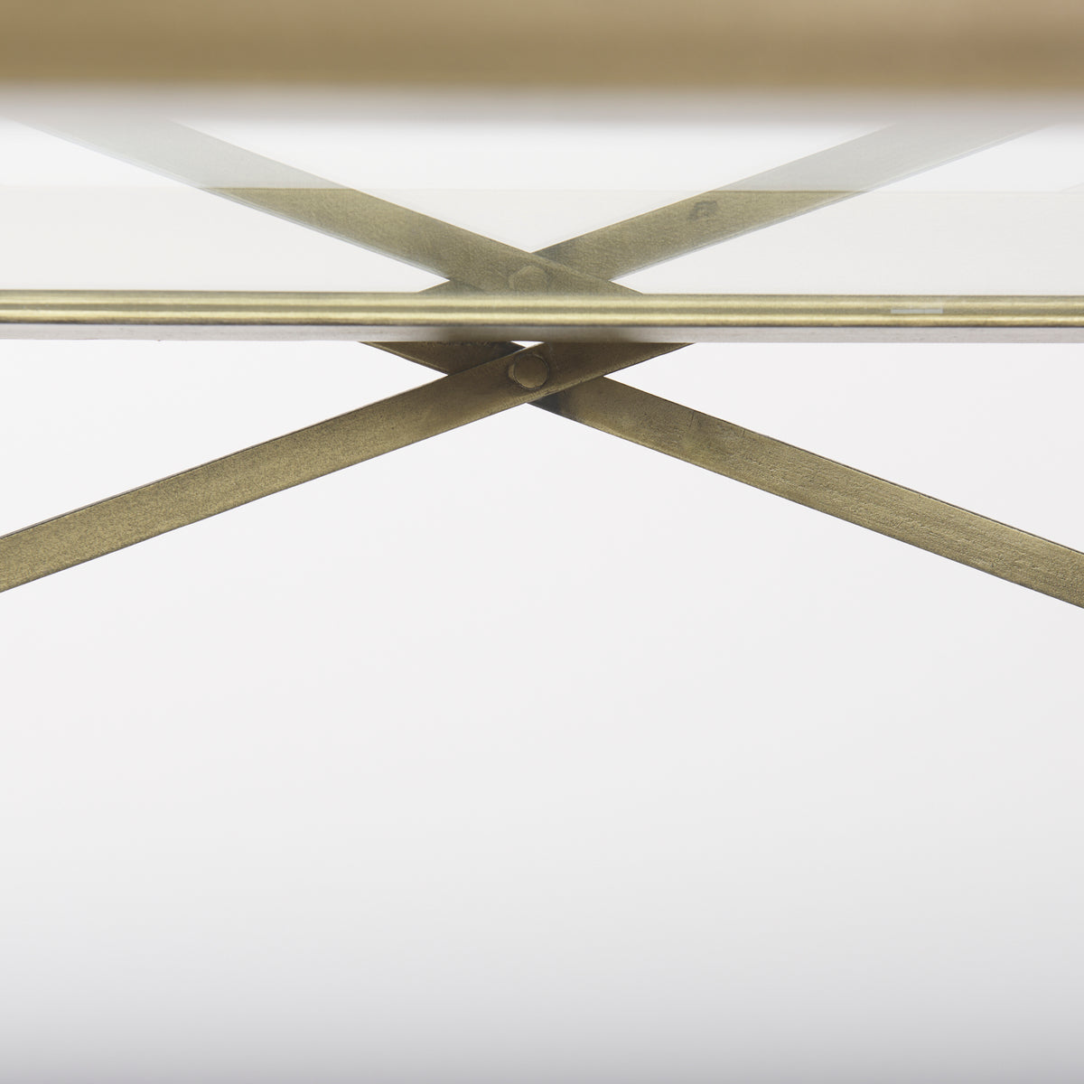 Trey Metal and Glass Console Table-Console Tables-DECOROLALA