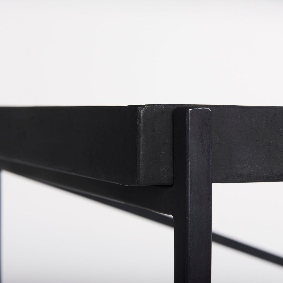 Trey Metal and Glass Console Table-Console Tables-DECOROLALA
