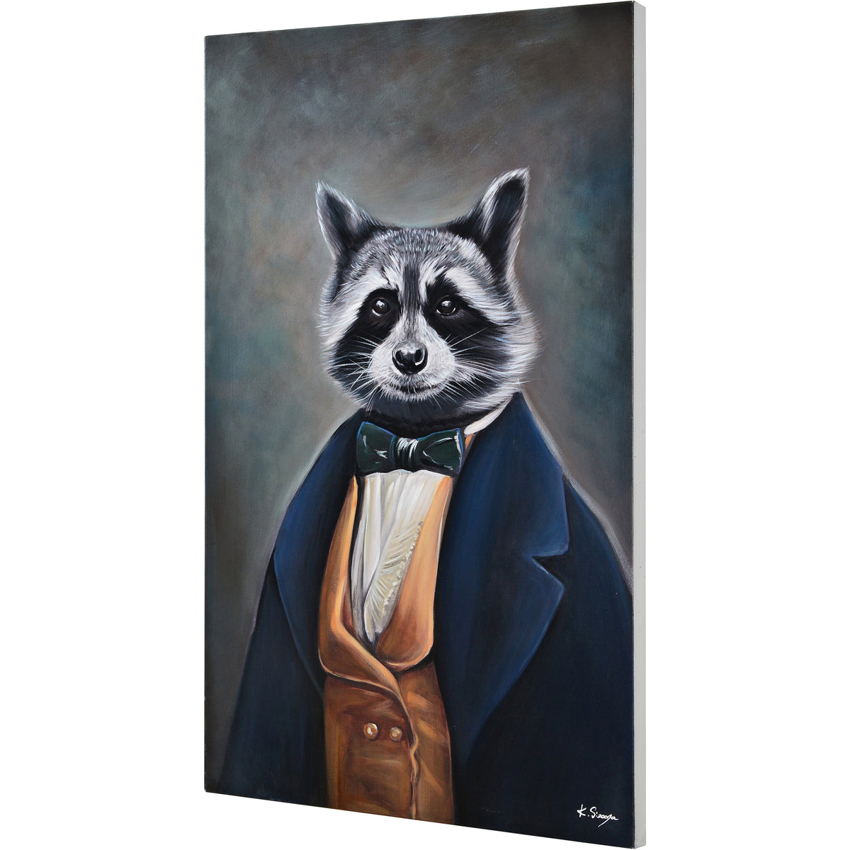 Tribec 30" Wide Canvas Art, Charcoal-Canvas Prints-DECOROLALA