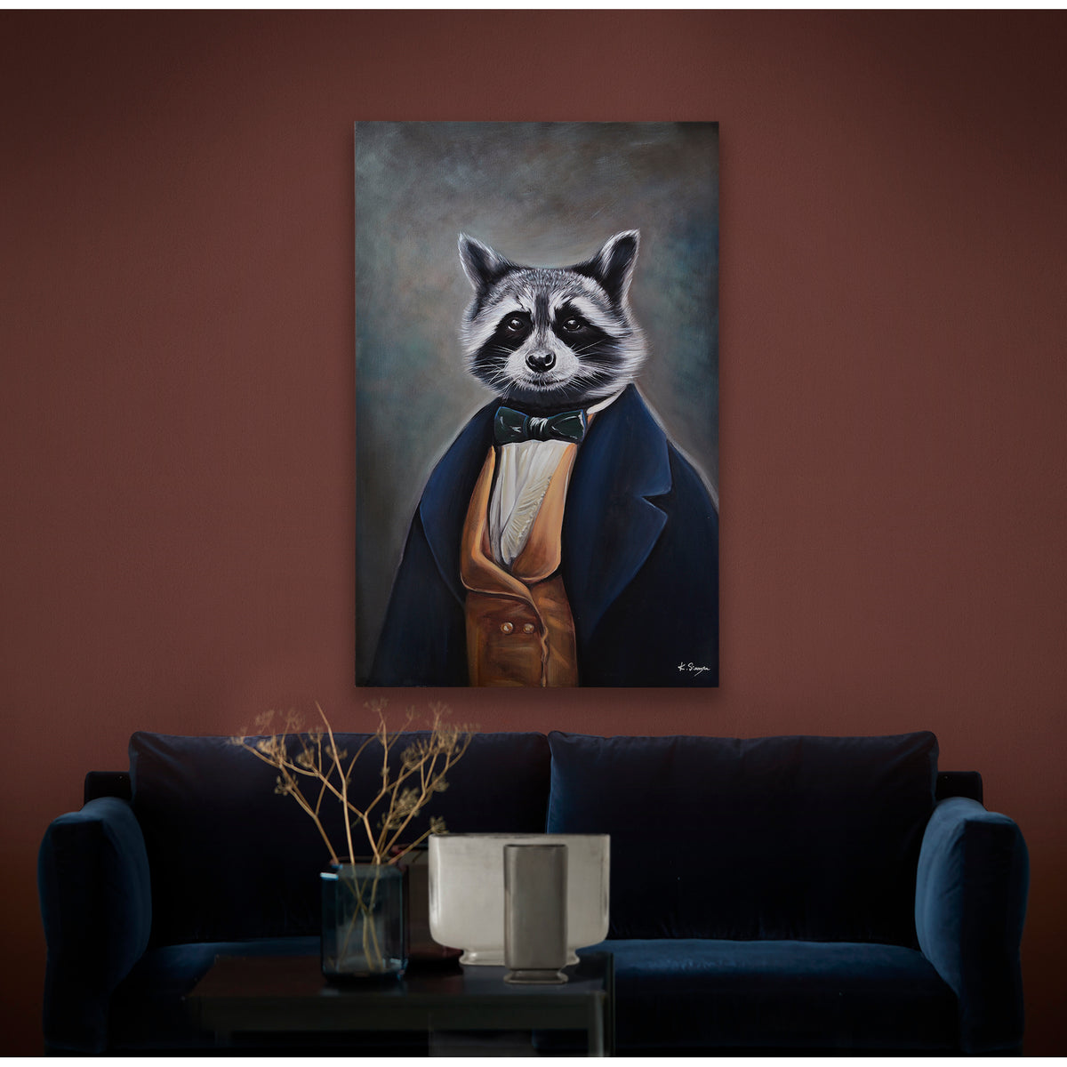 Tribec 30" Wide Canvas Art, Charcoal-Canvas Prints-DECOROLALA