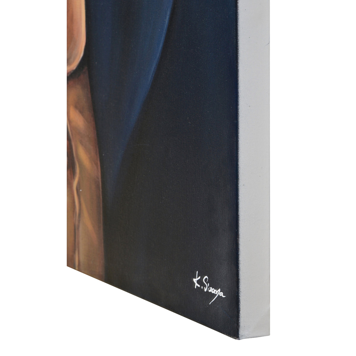 Tribec 30" Wide Canvas Art, Charcoal-Canvas Prints-DECOROLALA