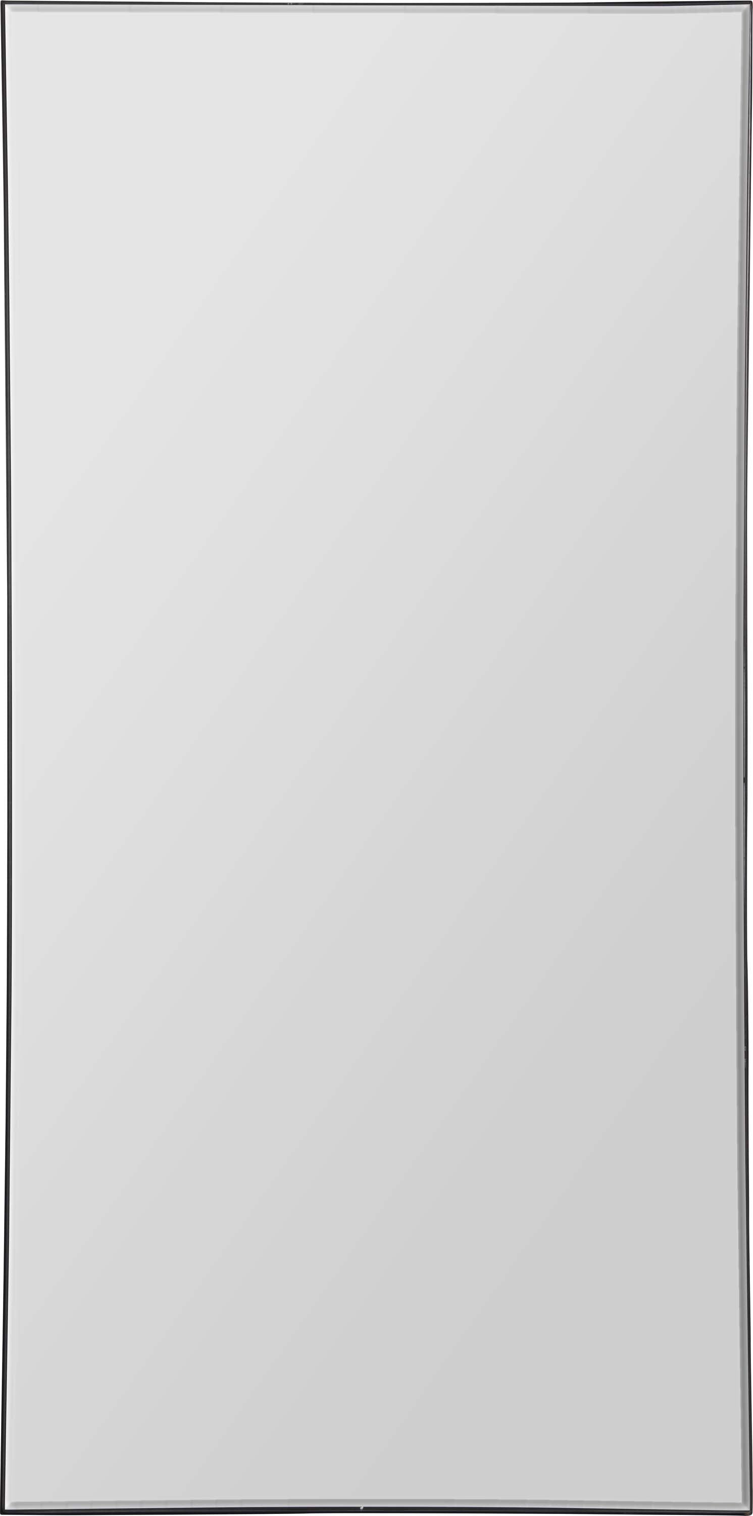 Trilo 60" Tall Rectangle Full Length Mirror, Black-Full Length Mirror-DECOROLALA