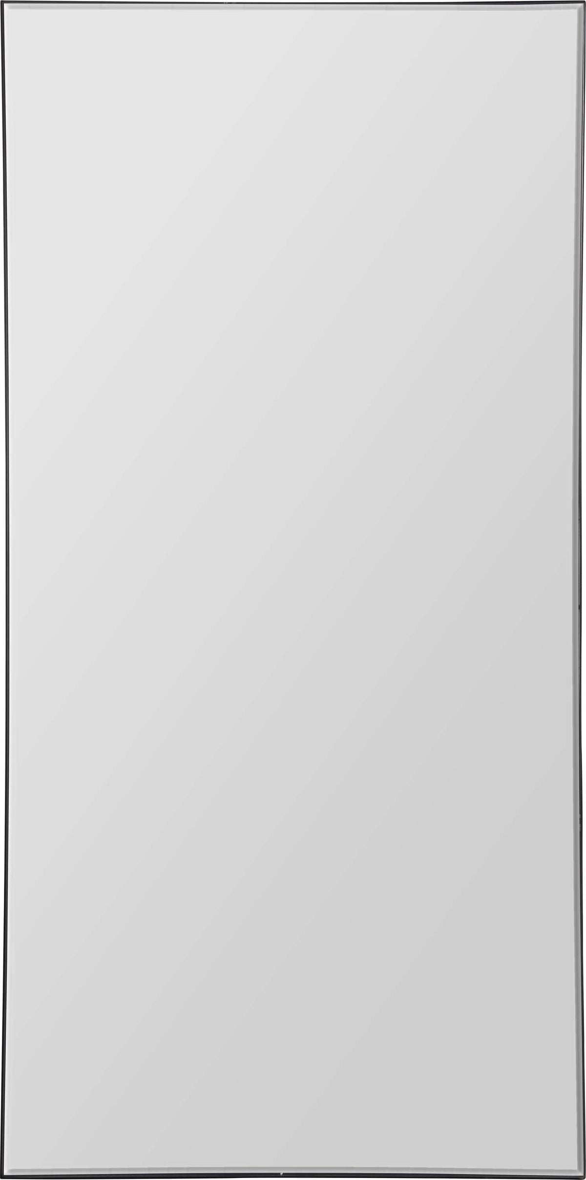 Trilo 60" Tall Rectangle Full Length Mirror, Black-Full-Length Mirrors-DECOROLALA