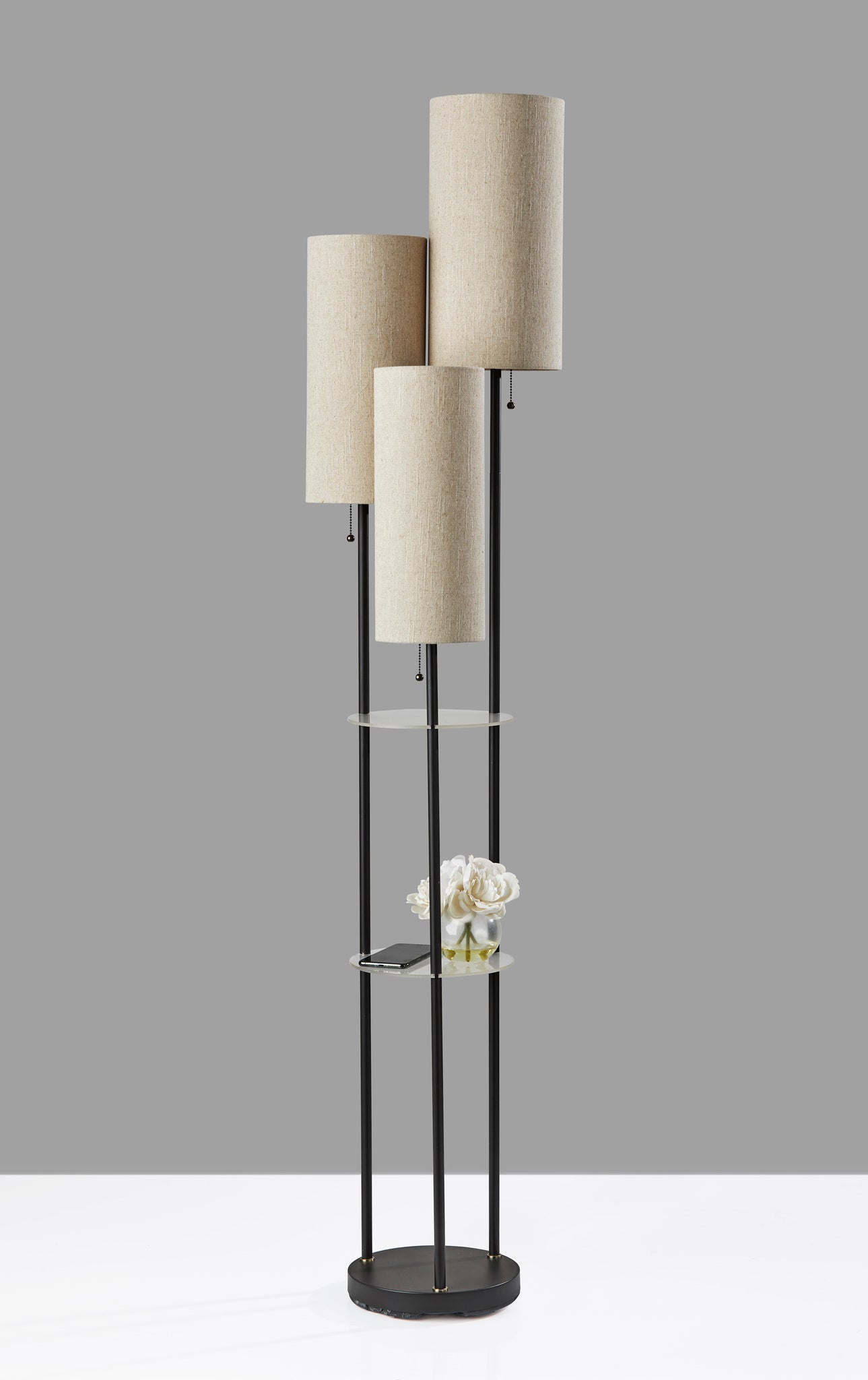 Trio Shelf Floor Lamp-Lighting-DECOROLALA