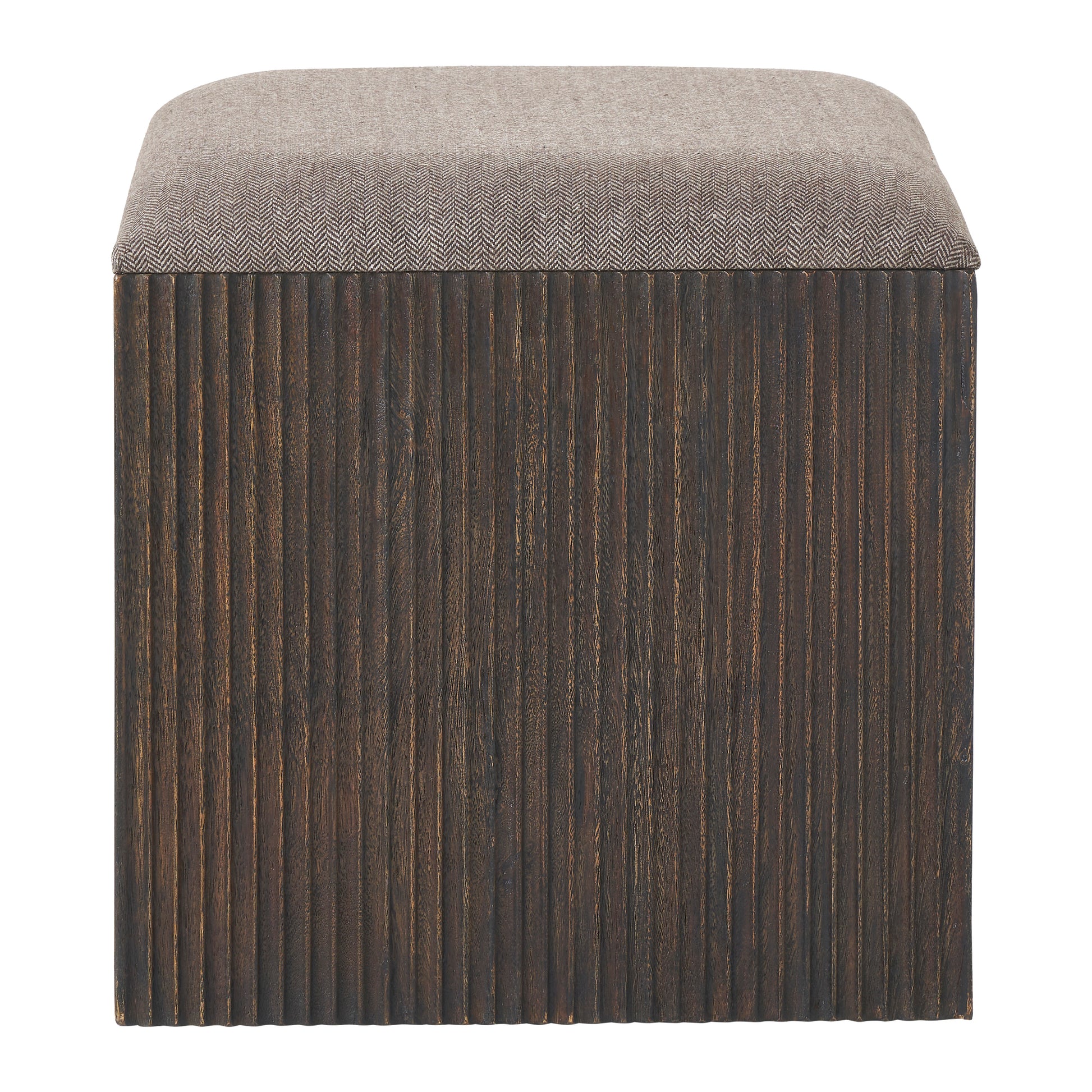 Tristan 18" Height Stool, Brown-Stool-DECOROLALA