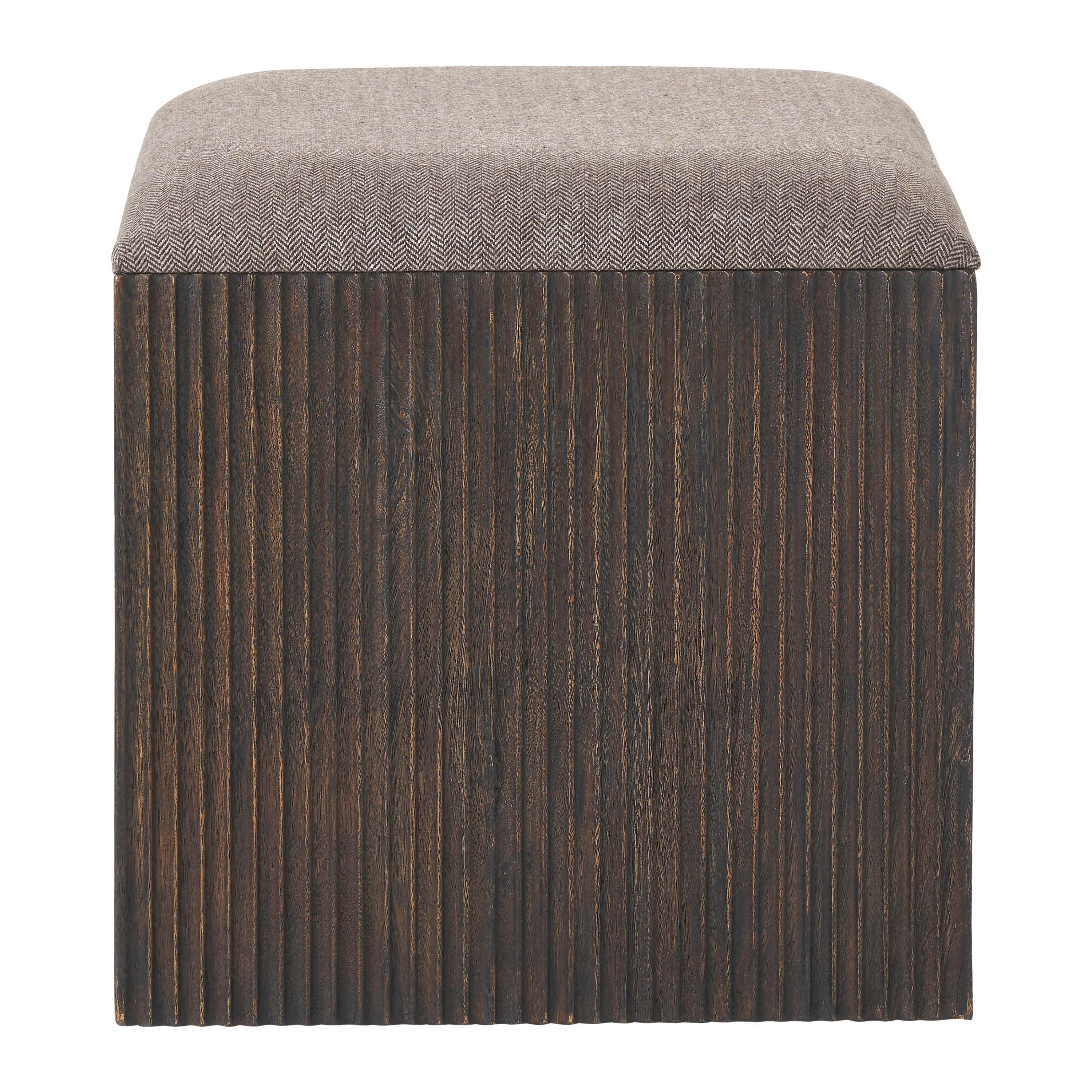 Tristan 18" Height Stool, Brown-Stool-DECOROLALA