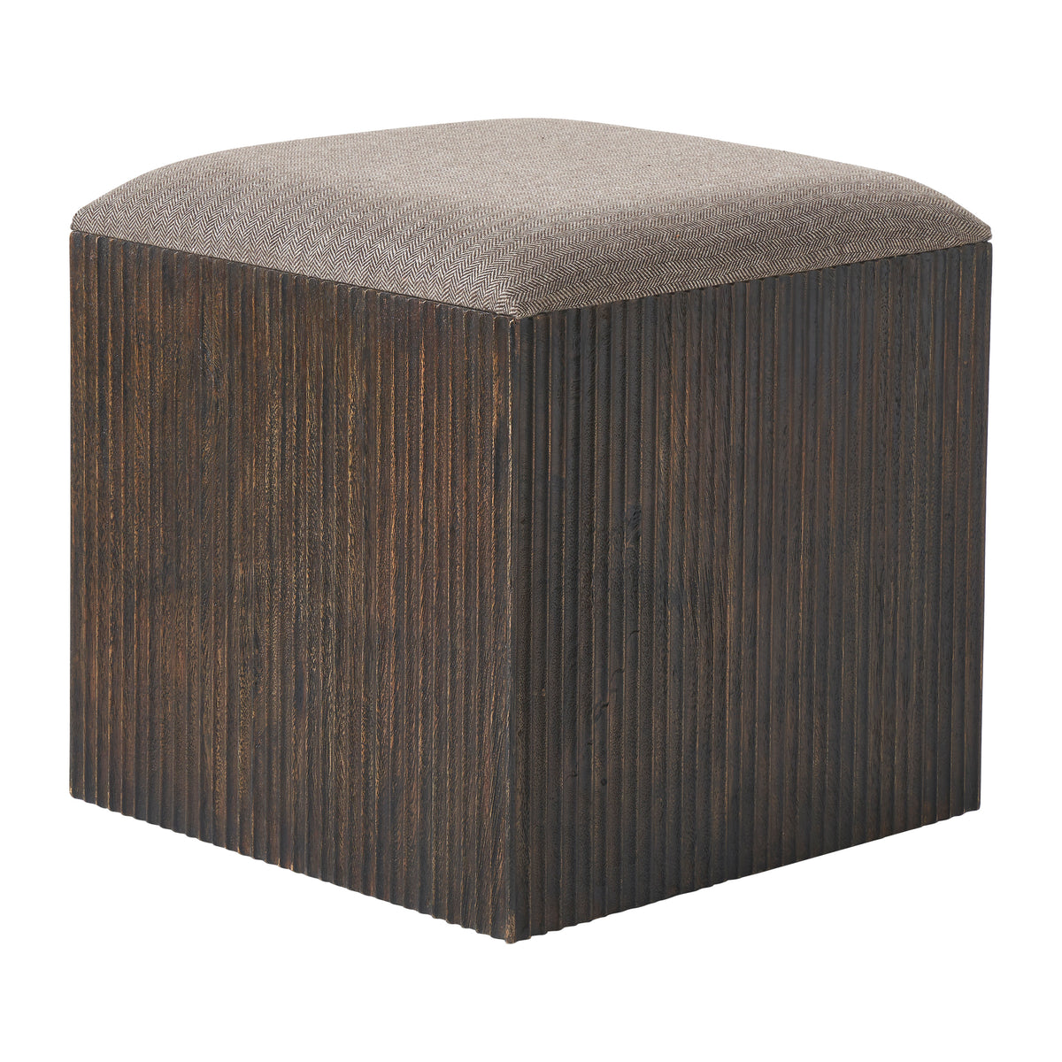 Tristan 18" Height Stool, Brown-Stools-DECOROLALA