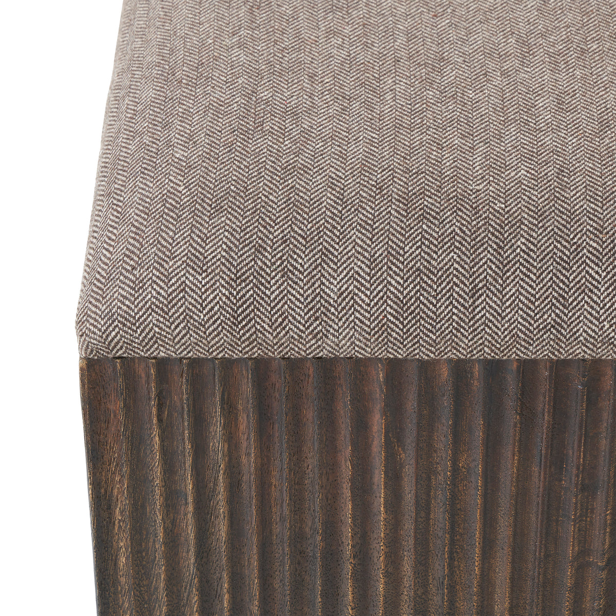 Tristan 18" Height Stool, Brown-Stools-DECOROLALA