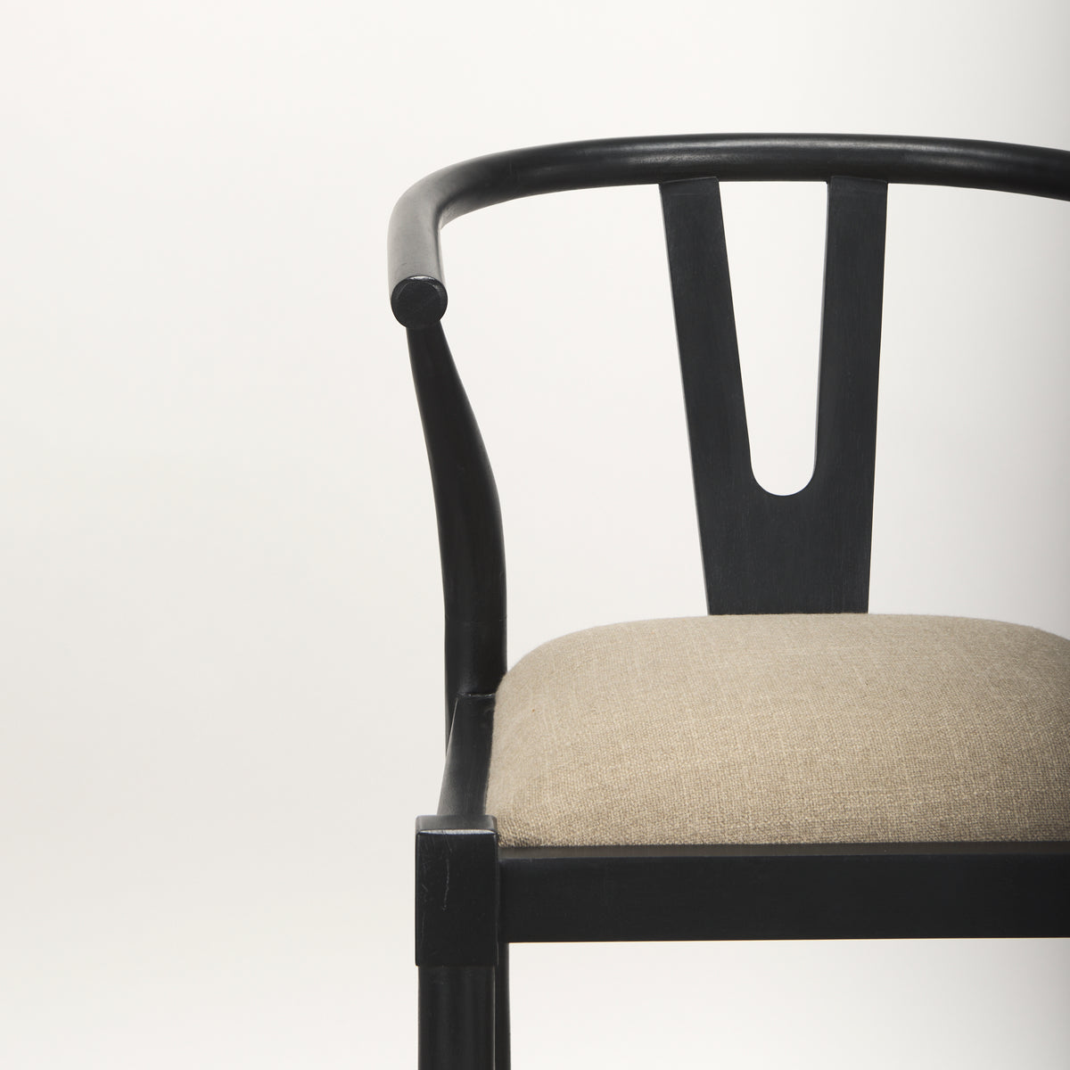 Trixie II Wood Bar Stool with Upholstered Seat-Bar Stools-DECOROLALA