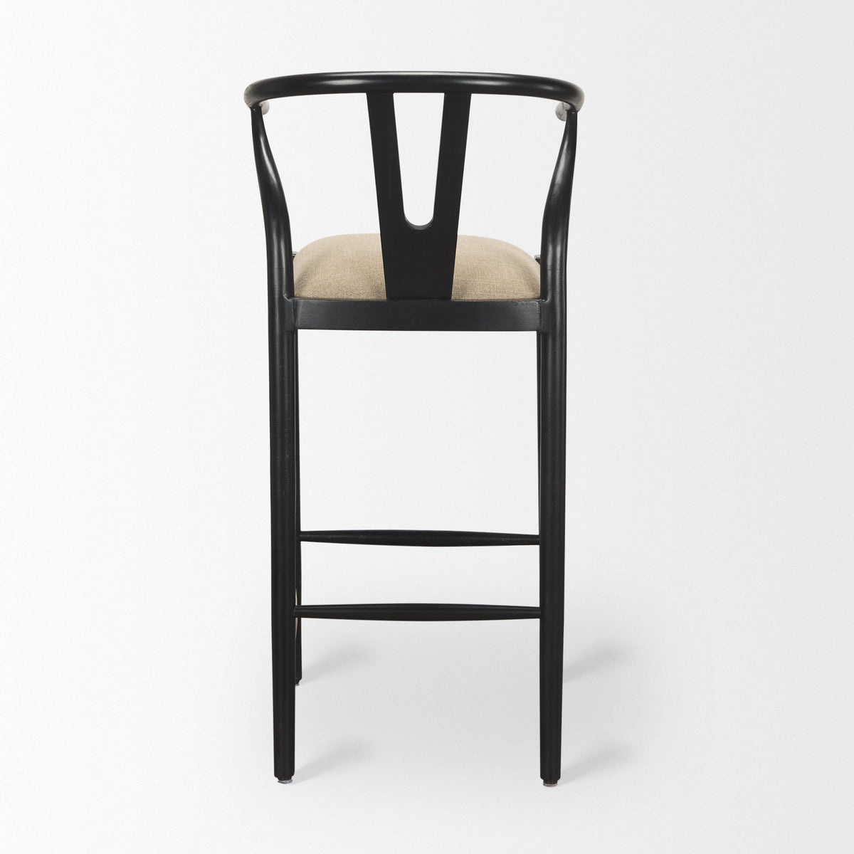 Trixie II Wood Bar Stool with Upholstered Seat-Bar Stools-DECOROLALA