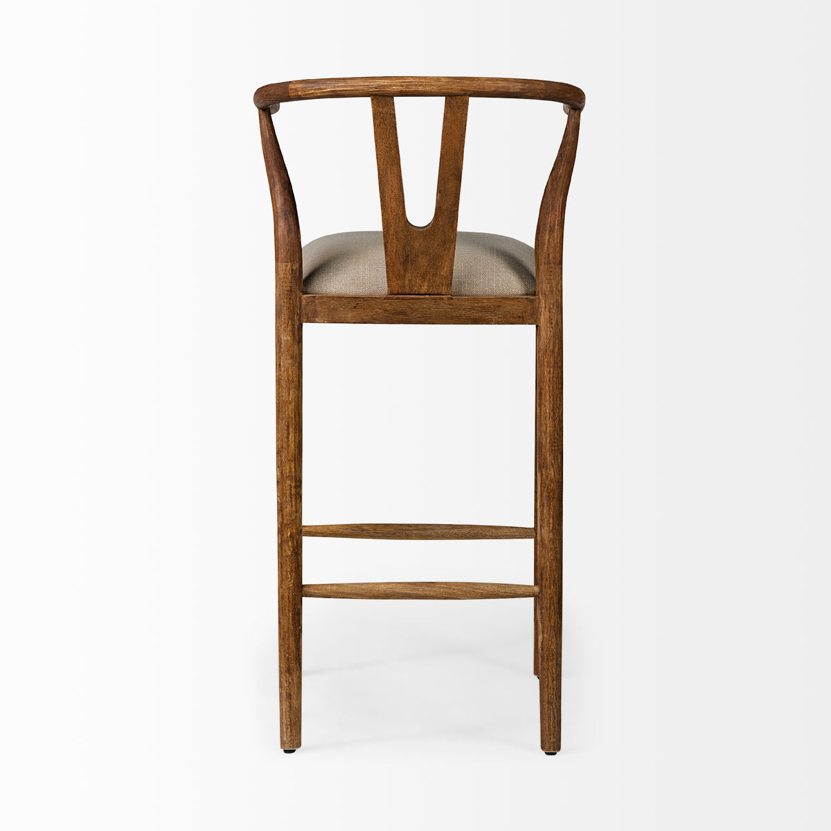 Trixie II Wood Bar Stool with Upholstered Seat-Bar Stools-DECOROLALA