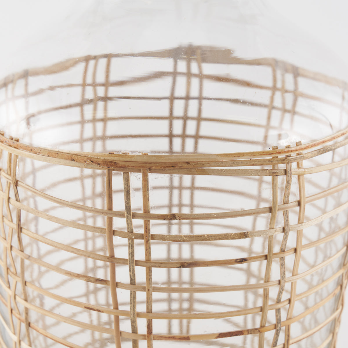 Troian Decorative Bottle - Rattan Wrapped Glass-Decorative Bottles-DECOROLALA