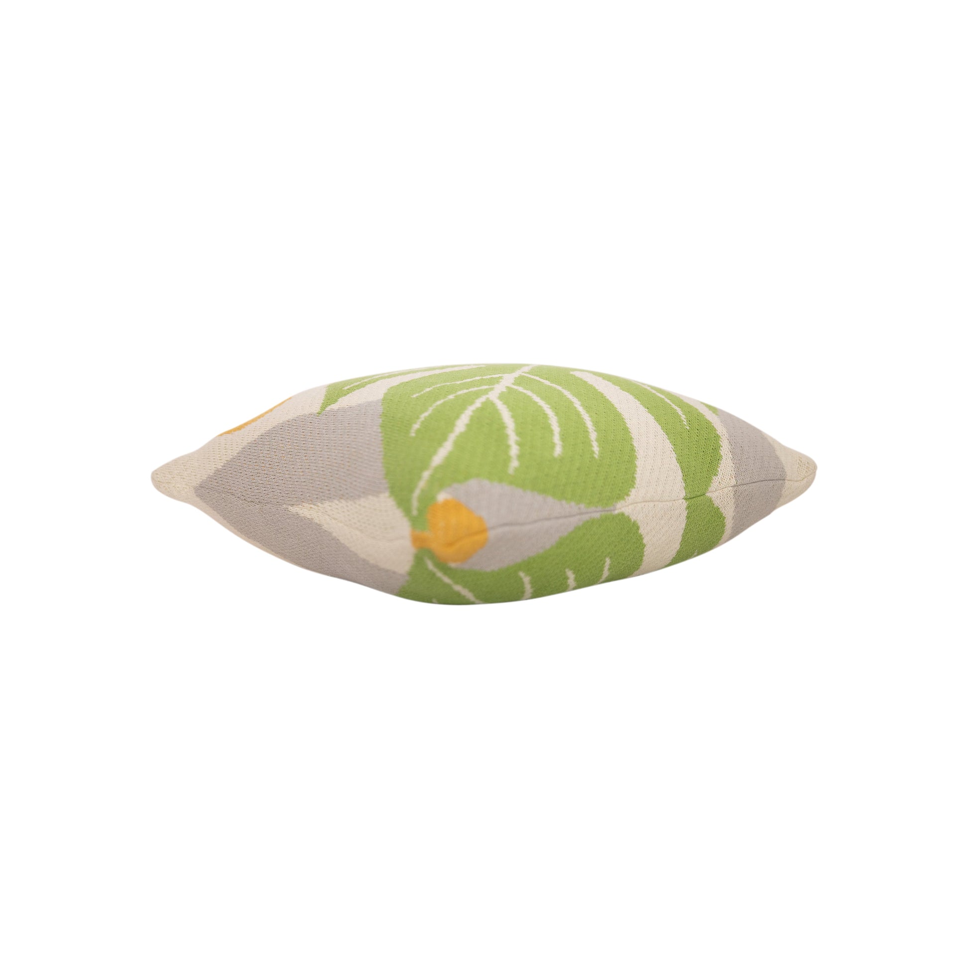 Tropical Leaf knit Decorative Pillow 18" x 18"-Decorative Cushions-DECOROLALA