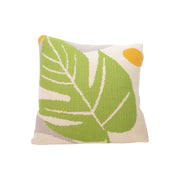 Tropical Leaf knit Decorative Pillow 18" x 18"-Decorative Cushions-DECOROLALA