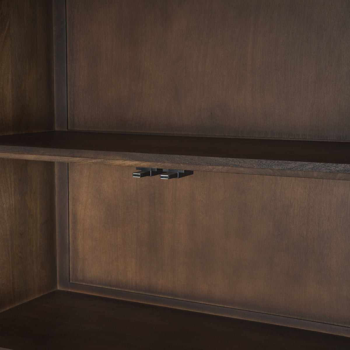 Truss Dark Wood 6 Door Tall Cabinet-Cabinets-DECOROLALA