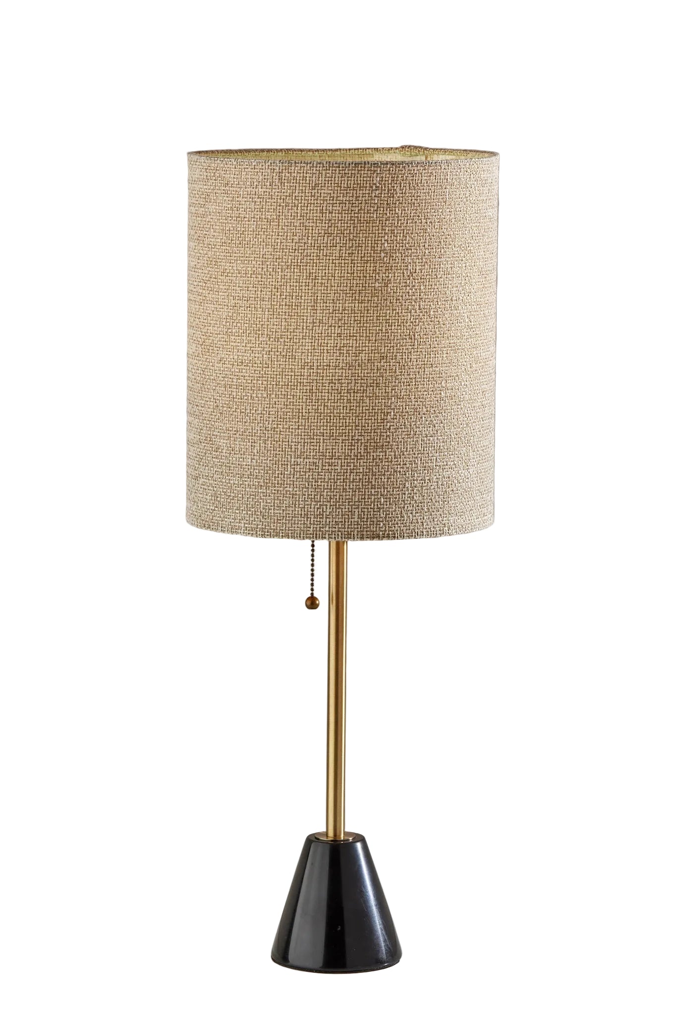 Tucker Table Lamp - Black Marble Brass Beige-Lighting-DECOROLALA