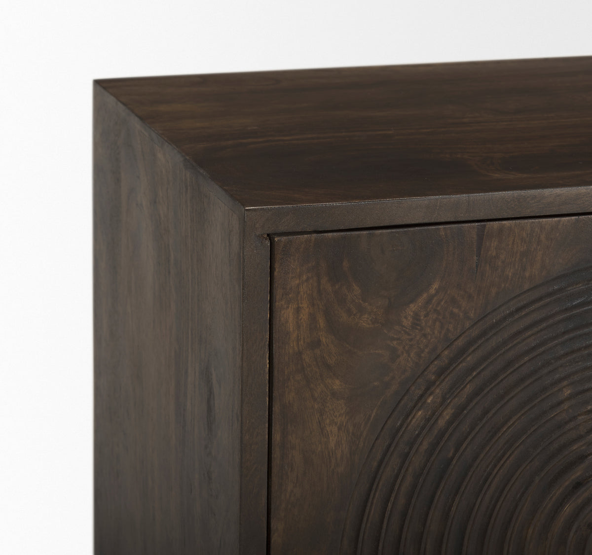Tucker Wood 2 Door Accent Cabinet - Carved Arch Pattern-Accent Cabinets & Chests-DECOROLALA