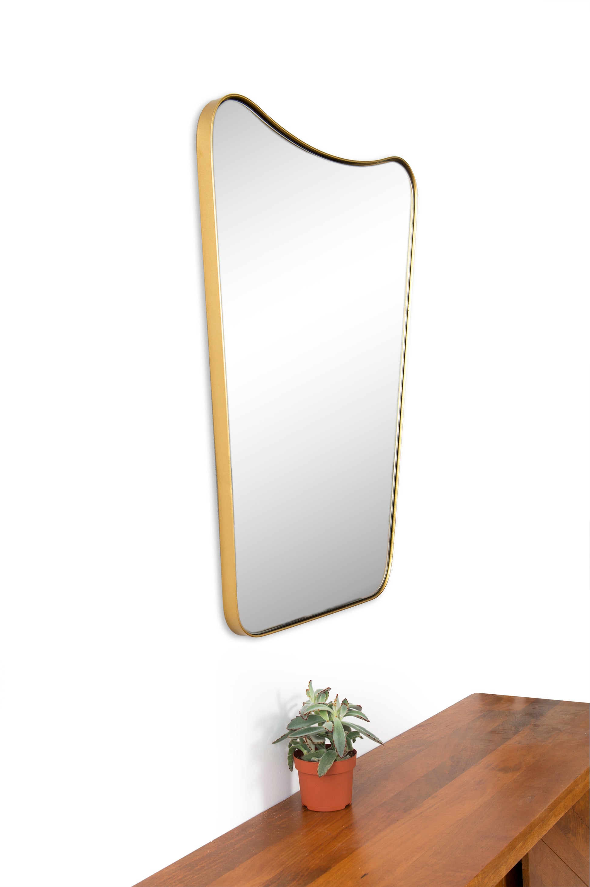 Tufa 28" Tall Rectangle Wall Mirror, Yellow-Mirror-DECOROLALA