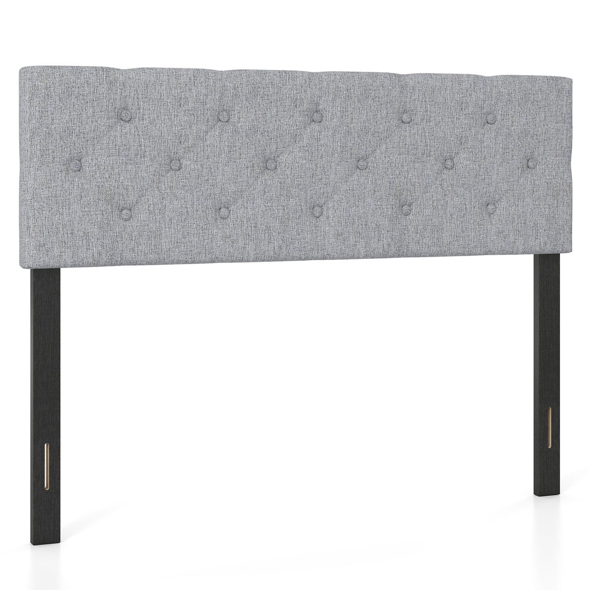 Tufted Linen Upholstered Headboard - Full/Queen Adjustable Panel-Headboards-DECOROLALA