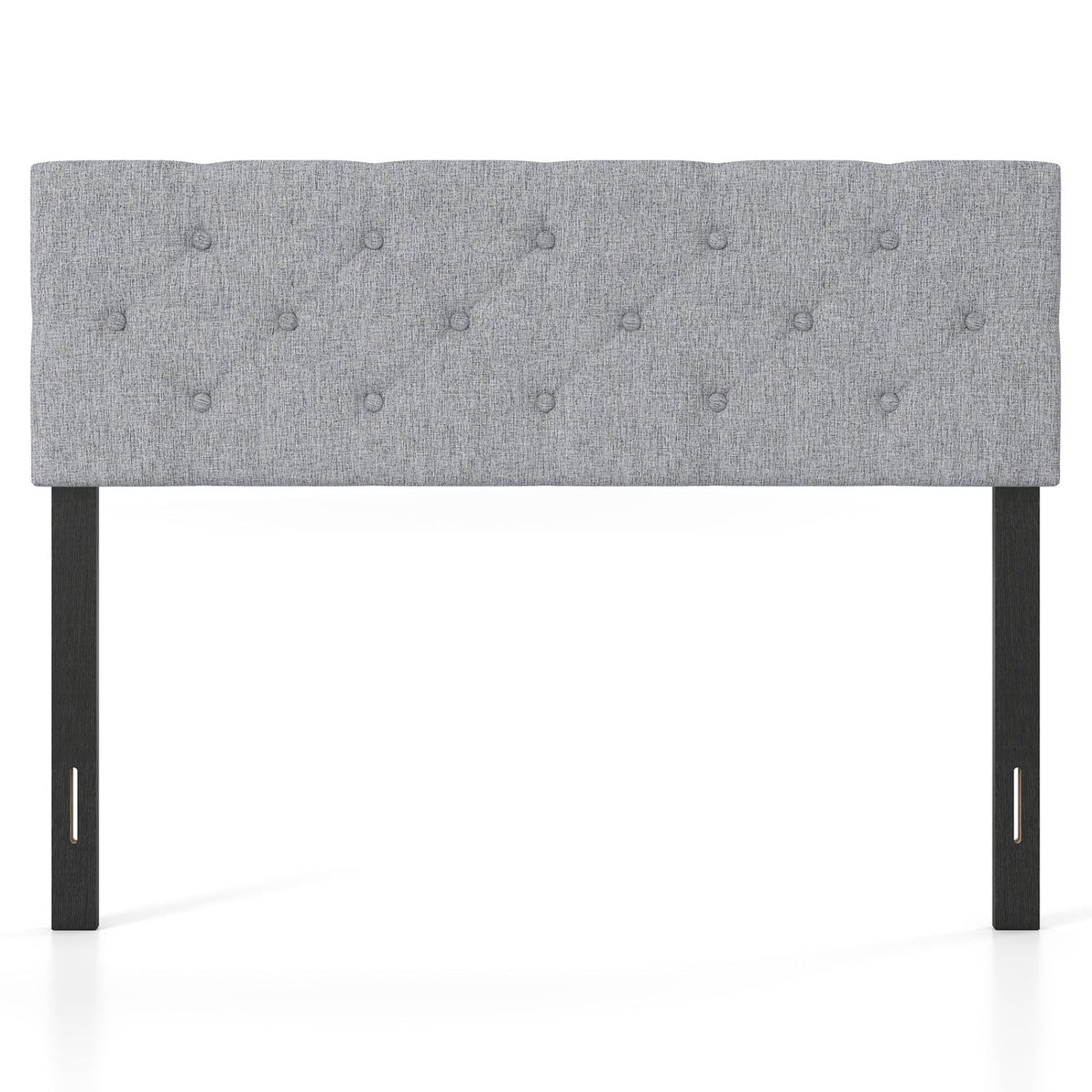 Tufted Linen Upholstered Headboard - Full/Queen Adjustable Panel-Headboards-DECOROLALA
