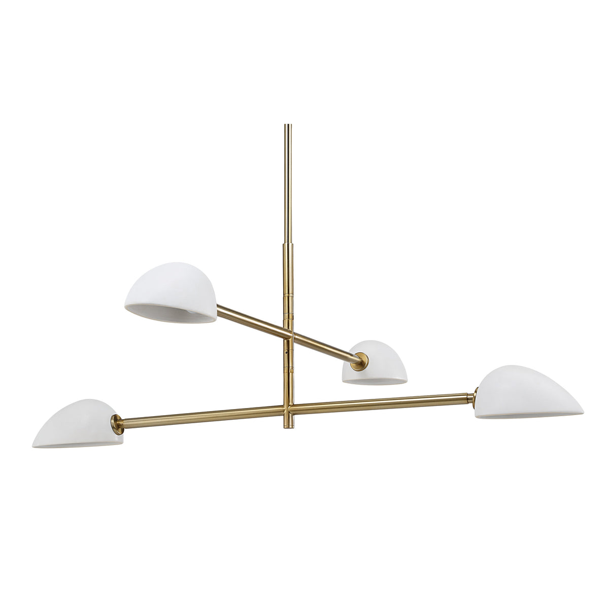 Tulla 40" Wide 4-Light Chandelier Champagne-Ceiling Light Fixtures-DECOROLALA