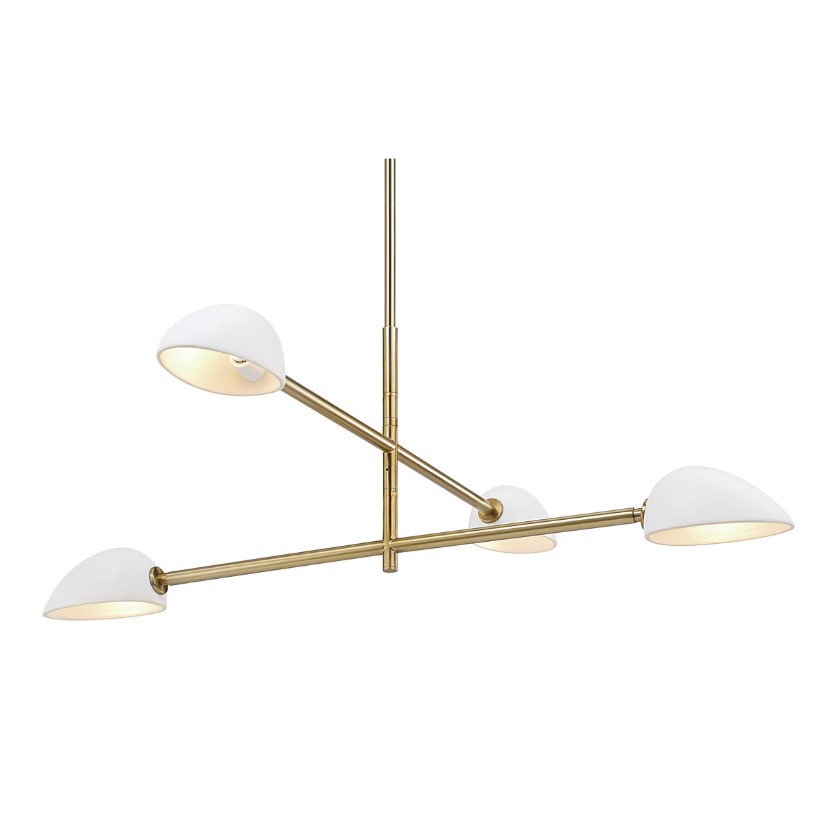 Tulla 40" Wide 4-Light Chandelier Champagne-Ceiling Light Fixtures-DECOROLALA