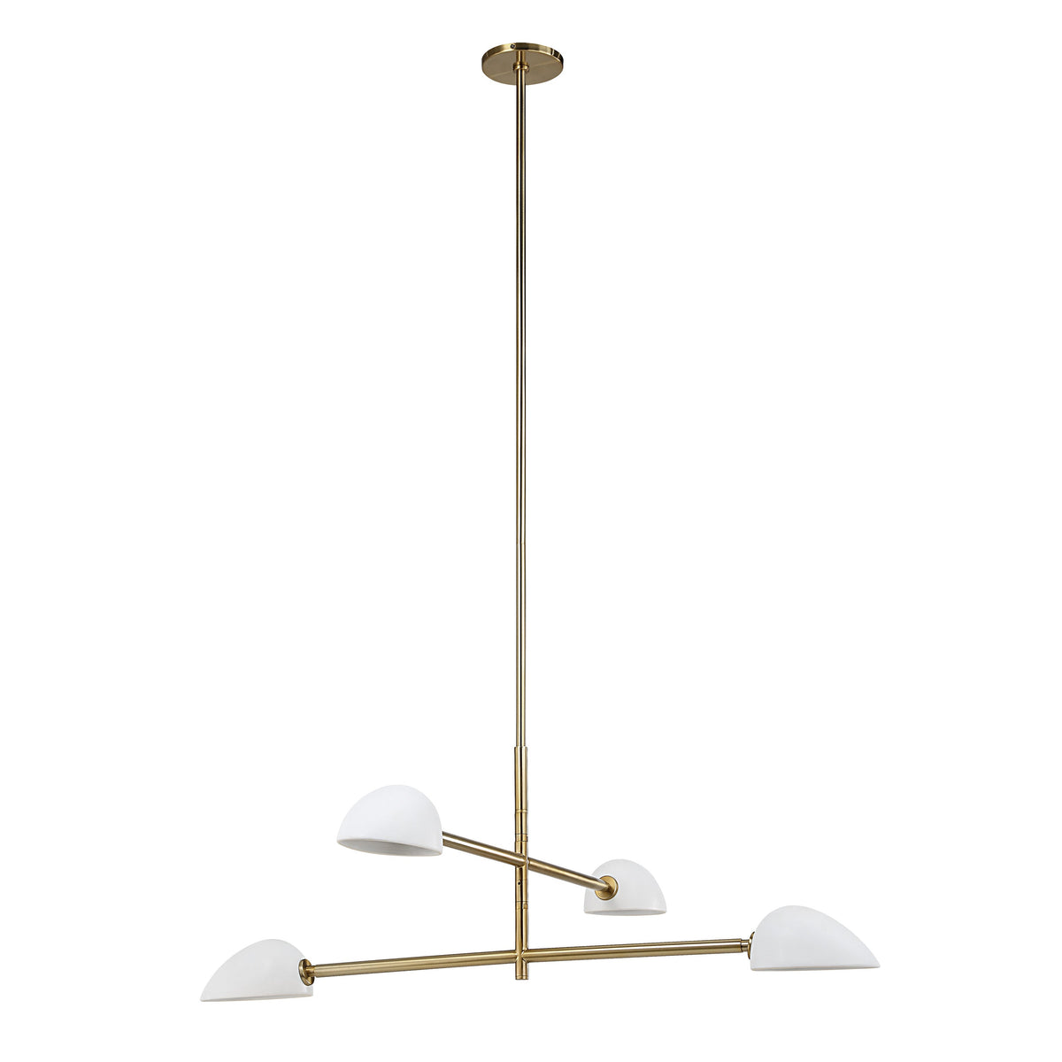 Tulla 40" Wide 4-Light Chandelier Champagne-Ceiling Light Fixtures-DECOROLALA