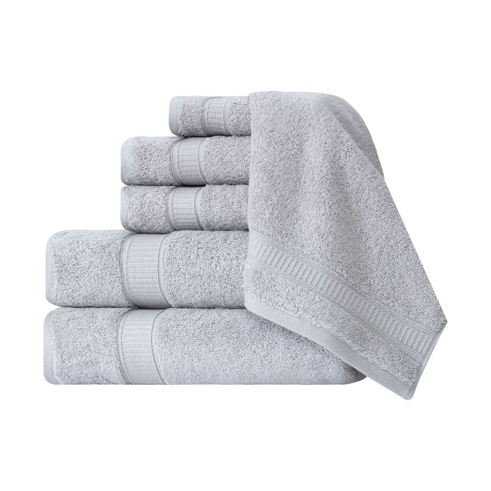 Turkish Cotton Full Bath Towel Set of 6-Towel & Robe-DECOROLALA