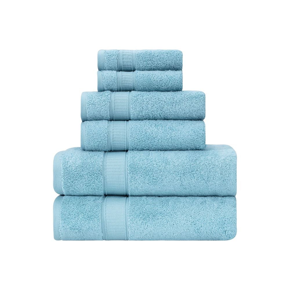 Turkish Cotton Full Bath Towel Set of 6-Towel & Robe-DECOROLALA