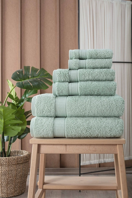 Turkish Cotton Full Bath Towel Set of 6-Towel & Robe-DECOROLALA